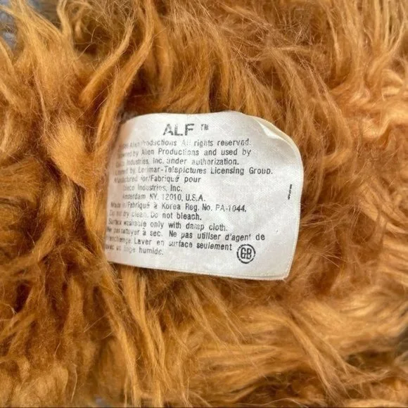 Vintage 1986 Alf plush stuffed animal doll roughly 18 inches collectible - Picture 8 of 12